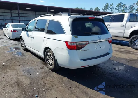 2013 Honda Odyssey Ex-L из США, поврежденный, VIN 5FNRL5H62DB078114